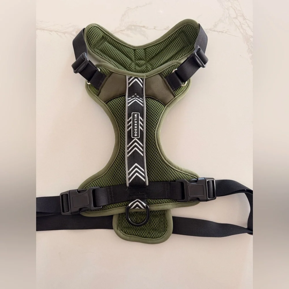 Wilderdog Dog Harness; Large; Olive; Like New Condition